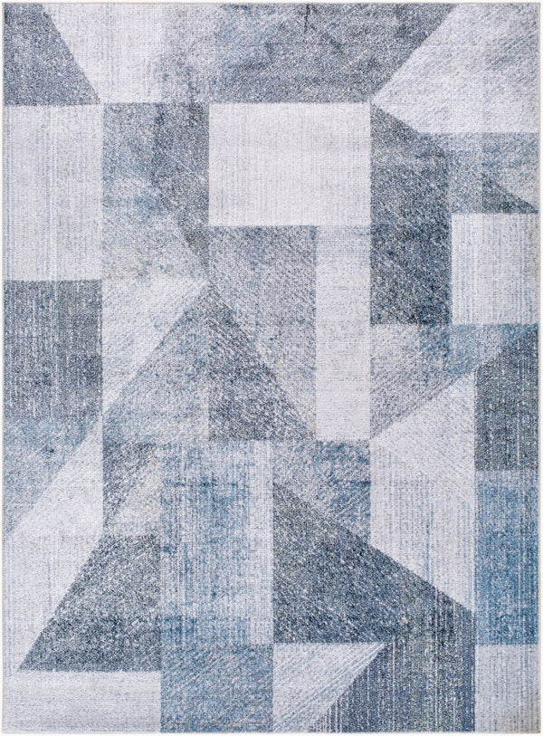 Livabliss Lillian Flatweave Polyester Accent Rug Turkish Woven for Entryways and High Traffic Zones Charcoal, Ivory 6'7" x 9' LLL2356-679