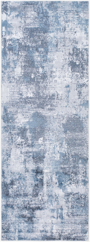 Livabliss Lillian Turkish Polyester Low Pile Rug for Entryways Hallways and High Traffic Spots Charcoal, Ivory 2'7" x 7'3" LLL2359-2773