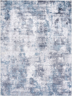 Livabliss Lillian Turkish Polyester Low Pile Rug for Entryways Hallways and High Traffic Spots Charcoal, Ivory 7'10" x 10' LLL2359-710102