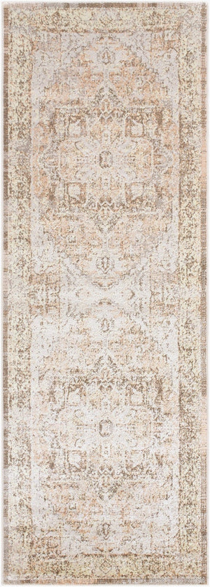 Livabliss Lillian Traditional Polyester Accent Rug Turkey Woven Low Pile Entryway Kitchen Floor Dark Brown, Lig 2'7" x 7'3" LLL2362-2773