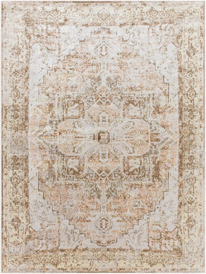 Livabliss Lillian Traditional Polyester Accent Rug Turkey Woven Low Pile Entryway Kitchen Floor Dark Brown, Lig 2' x 2'11" LLL2362-23