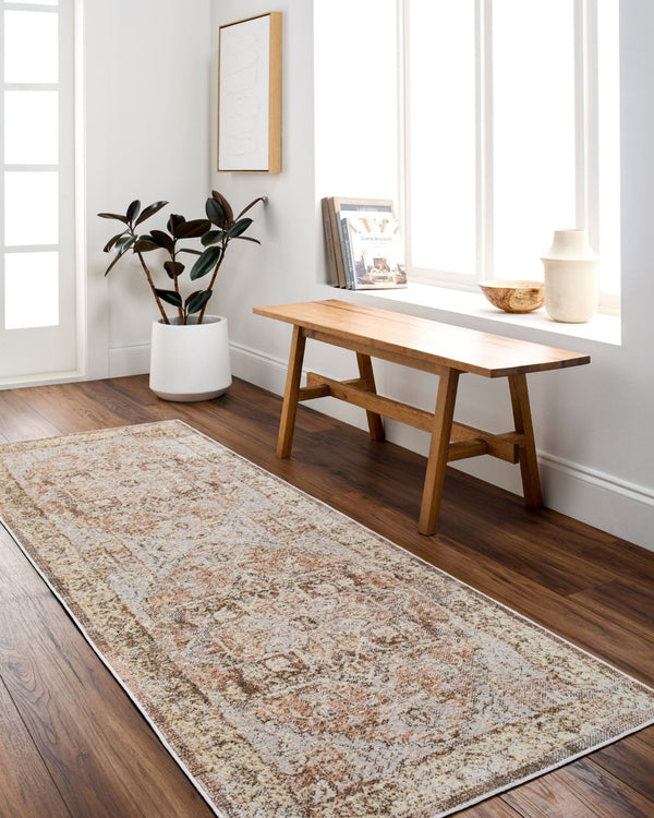 Livabliss Lillian Traditional Polyester Accent Rug Turkey Woven Low Pile Entryway Kitchen Floor Dark Brown, Lig 2' x 2'11" LLL2362-23
