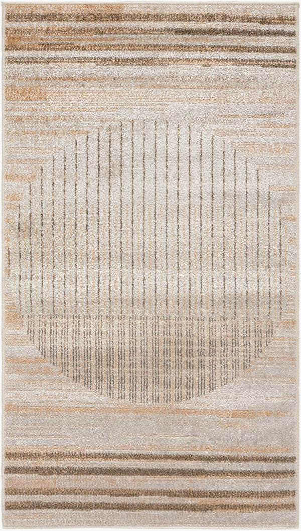 Livabliss Lillian Geometric Polyester Indoor Rug Machine Woven in Turkey for Entryways and Small Spaces Brown, Dark Bro 2' x 2'11" LLL2363-23