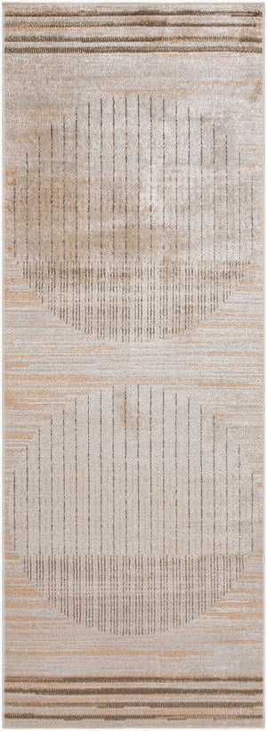 Livabliss Lillian Geometric Polyester Indoor Rug Machine Woven in Turkey for Entryways and Small Spaces Brown, Dark Bro 2'7" x 7'3" LLL2363-2773
