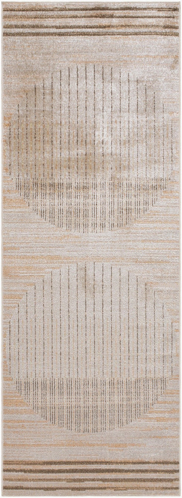 Livabliss Lillian Geometric Polyester Indoor Rug Machine Woven in Turkey for Entryways and Small Spaces Brown, Dark Bro 2'7" x 7'3" LLL2363-2773