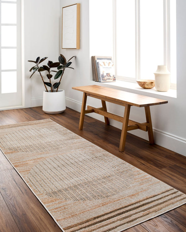 Livabliss Lillian Geometric Polyester Indoor Rug Machine Woven in Turkey for Entryways and Small Spaces Brown, Dark Bro 2' x 2'11" LLL2363-23