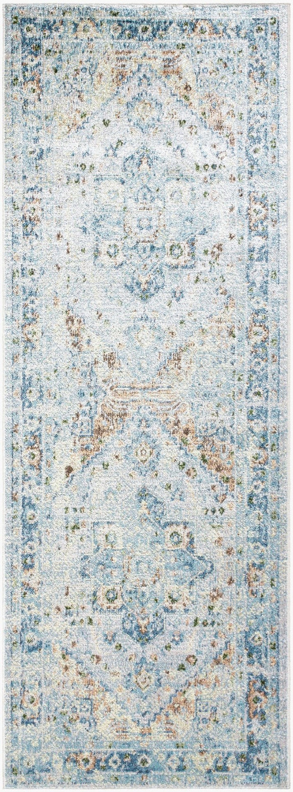 Livabliss Lillian Traditional Pattern Runner Rug Turkey Woven Polyester Hallway Entryway Low Pile Dark Green, Lig 2'7" x 7'3" LLL2368-2773