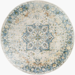 Livabliss Lillian Traditional Square Area Rug Machine Woven Turkey Polyester High Traffic Floor Dark Green, Lig 6'7" x 6'7" LLL2369-67RD