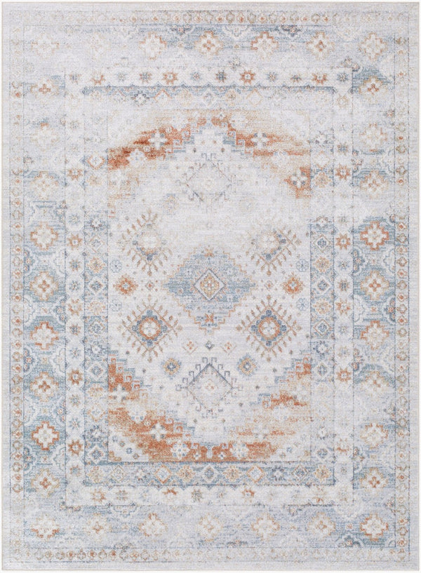 Livabliss Lillian Collection Polyester Machine Woven Accent Rug for Entryway or Bedroom Floor Charcoal, Ivory 9'2" x 12'4" LLL2370-9212