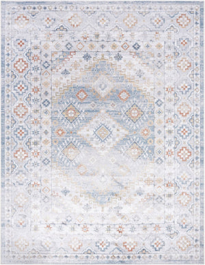Livabliss Lillian Collection Turkish Woven Polyester Accent Rug Low Pile Entryway Floor Layer Charcoal, Ivory 6'7" x 9' LLL2371-679