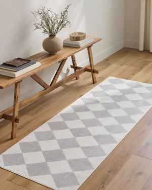Livabliss Lillian Art Deco Geometric Polyester Accent Rug Machine Woven in Turkey for Small Spaces White, Medium G 2' x 2'11" LLL2376-23