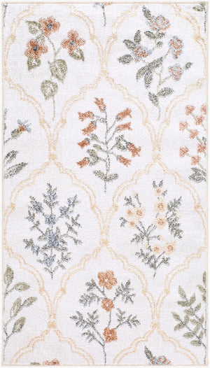 Livabliss Lillian Geometric Polyester Accent Rug Machine Woven for Entryways and Modern Spaces Ivory, Mustard 2'2" x 3'9" LLL2379-2239