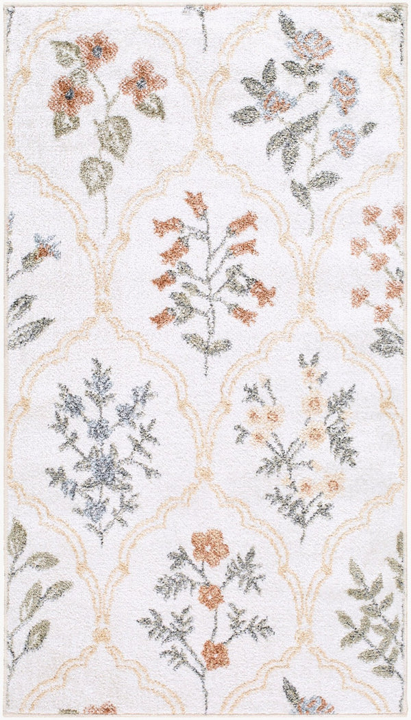 Livabliss Lillian Geometric Polyester Accent Rug Machine Woven for Entryways and Modern Spaces Ivory, Mustard 2'2" x 3'9" LLL2379-2239