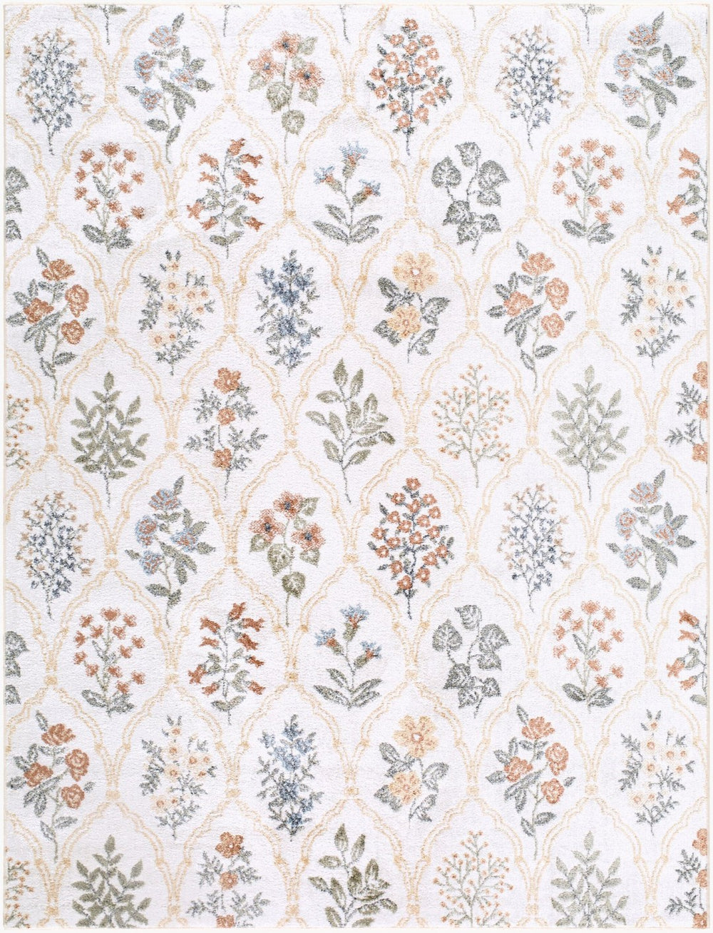 Livabliss Lillian Geometric Polyester Accent Rug Machine Woven for Entryways and Modern Spaces Ivory, Mustard 2' x 2'11" LLL2379-23