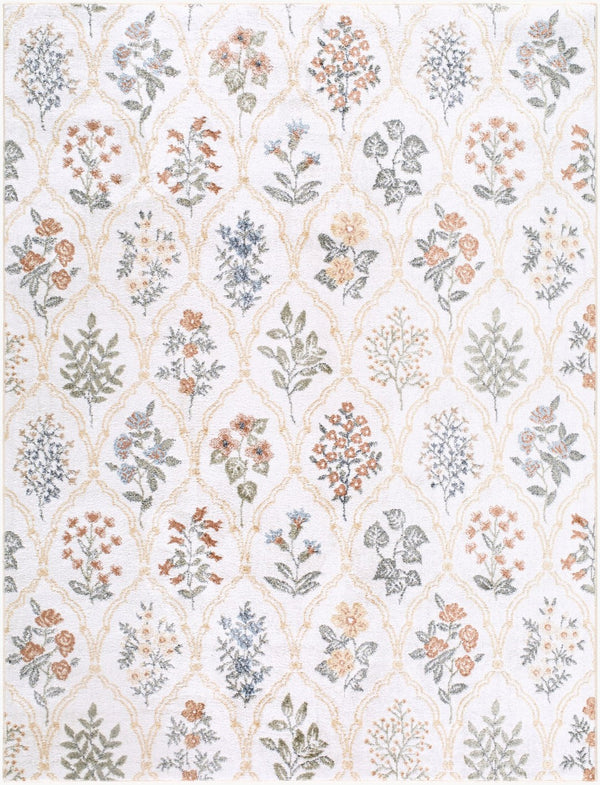 Livabliss Lillian Geometric Polyester Accent Rug Machine Woven for Entryways and Modern Spaces Ivory, Mustard 2' x 2'11" LLL2379-23