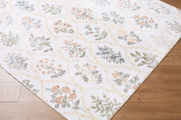 Livabliss Lillian Geometric Polyester Accent Rug Machine Woven for Entryways and Modern Spaces Ivory, Mustard 2'2" x 3'9" LLL2379-2239