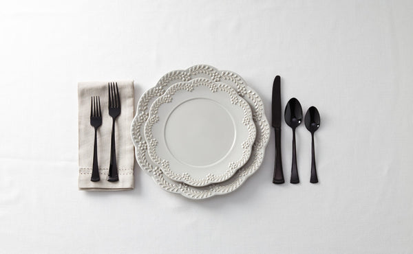 Lenox Portola Black 20-Piece Flatware Set Black, BLACK METAL 893677