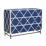 Navy Blue 3-Drawer Accent Chest Multi with Navy Finish P301511 Pulaski Furniture