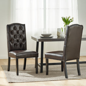 Christopher Knight Home® - Noble House - - Harriet Kd Tufted Dining Chairs Mp2 (Set Of 2)