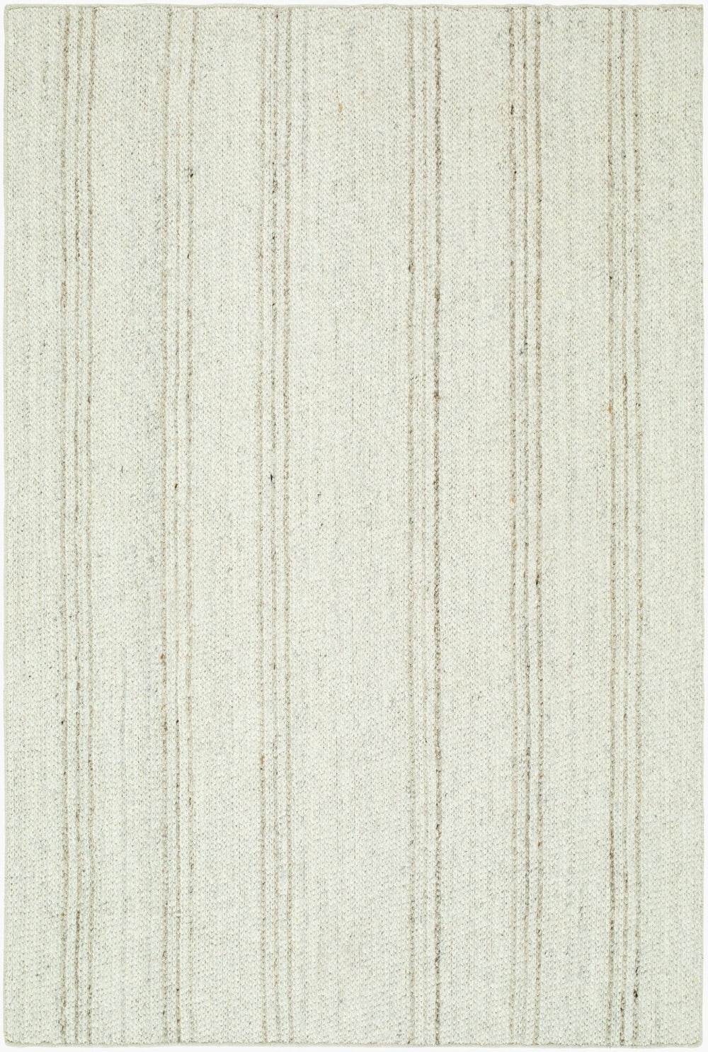 Livabliss River Handwoven Wool Flatweave Rug for Contemporary and Scandinavian Living Spaces Ivory, Taupe 2' x 3' LLRV2300-23