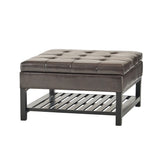 Christopher Knight Home® - Noble House - Miriam Ottoman with Storage and Bottom Rack