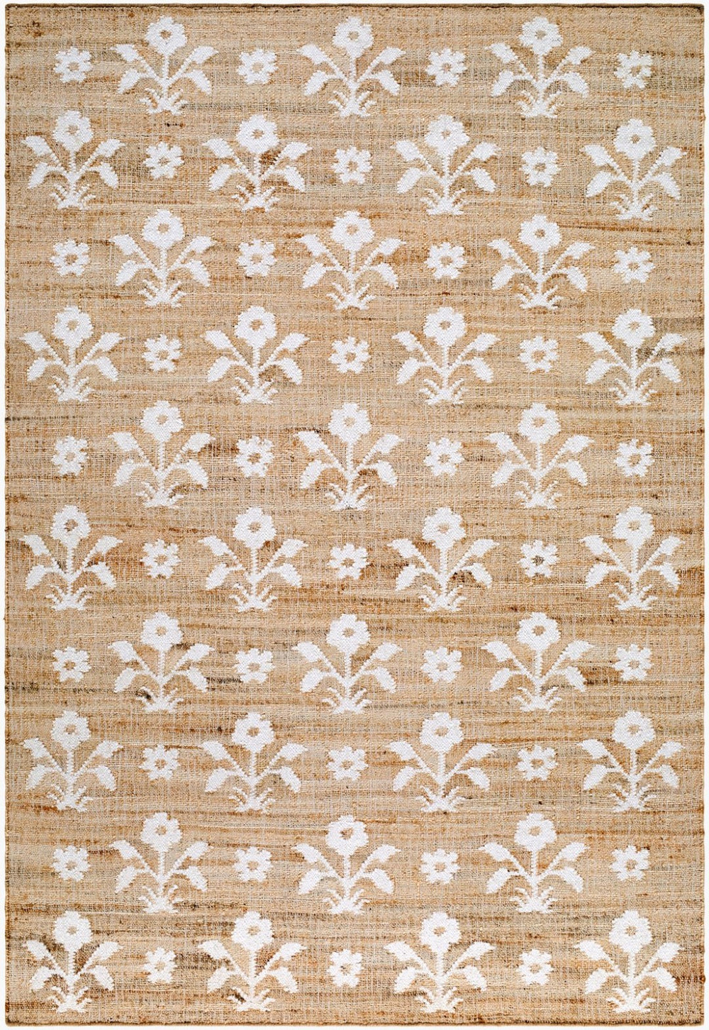 Livabliss Strawblossom Handwoven Jute Wool Flatweave Rug for Entryways and High Traffic Floors Beige, Ivory 9' x 12' LLSB2300-912