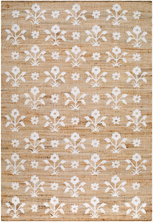 Livabliss Strawblossom Handwoven Jute Wool Flatweave Rug for Entryways and High Traffic Floors Beige, Ivory 9' x 12' LLSB2300-912