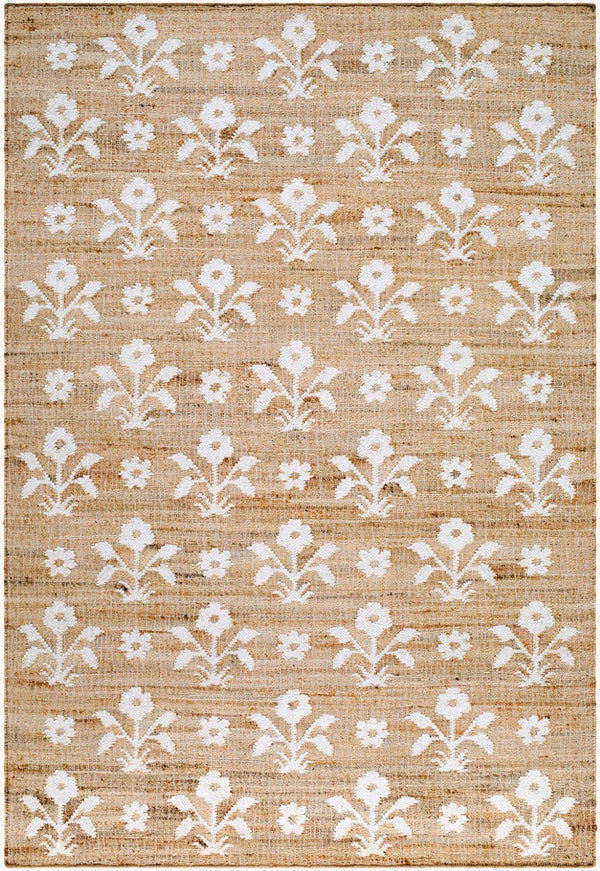 Livabliss Strawblossom Handwoven Jute Wool Flatweave Rug for Entryways and High Traffic Floors Beige, Ivory 9' x 12' LLSB2300-912