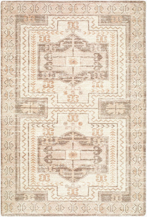 Livabliss Silt Hand Tufted Polyester Accent Rug Traditional Pattern for Entryway or Bedside Ivory, Taupe 5' x 7'6" LLSL2302-576