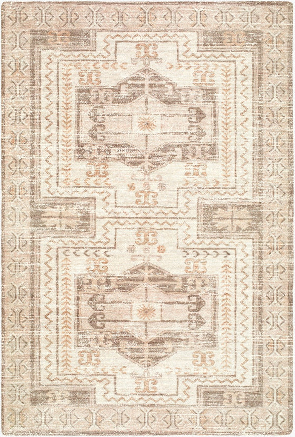 Livabliss Silt Hand Tufted Polyester Accent Rug Traditional Pattern for Entryway or Bedside Ivory, Taupe 5' x 7'6" LLSL2302-576