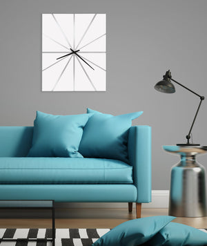 Hekman Furniture 625616 Zander Oversized Modern Wall Clock – High-gloss Finish, Quartz Movement, Stylish Home Decor Gloss White Zander Wall Clock 625616