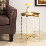 Christopher Knight Home® - Noble House - Beaufait Vintage Style Handcrafted Iron Tray Top Side Table