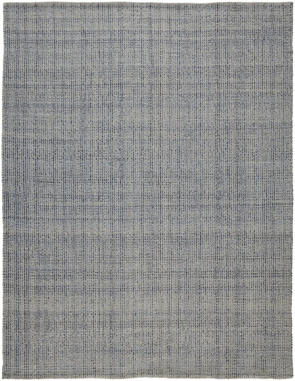 Feizy Rugs Naples Hand Woven Polyester Flatweave Rug - Soft, Durable, And Fade Resistant For Effortless Style Gray,Ivory,Blue Polyester Nap0751fblu000j00
