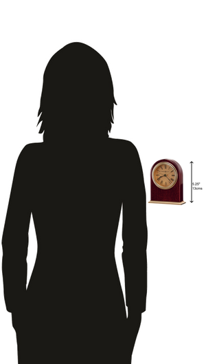 Hekman Furniture 645287 Parnell Tabletop Clock: Elegant Antique Design With Quartz Movement, Rosewood Finish & Charm Rosewood Parnell Tabletop Clock 645287