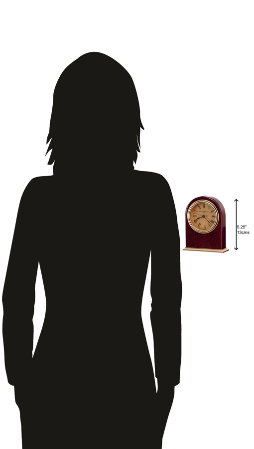 Hekman Furniture 645287 Parnell Tabletop Clock: Elegant Antique Design With Quartz Movement, Rosewood Finish & Charm Rosewood Parnell Tabletop Clock 645287