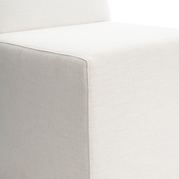 Bernhardt Bernhardt Brasea Sculpted Upholstered Dining Chair with Casters for Modern Interiors 394503