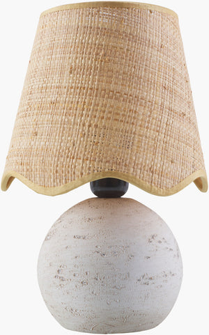 Livabliss Lomba Resin Base Table Lamp with Linen Shade for Bedside or Living Room Warmth LMB-001