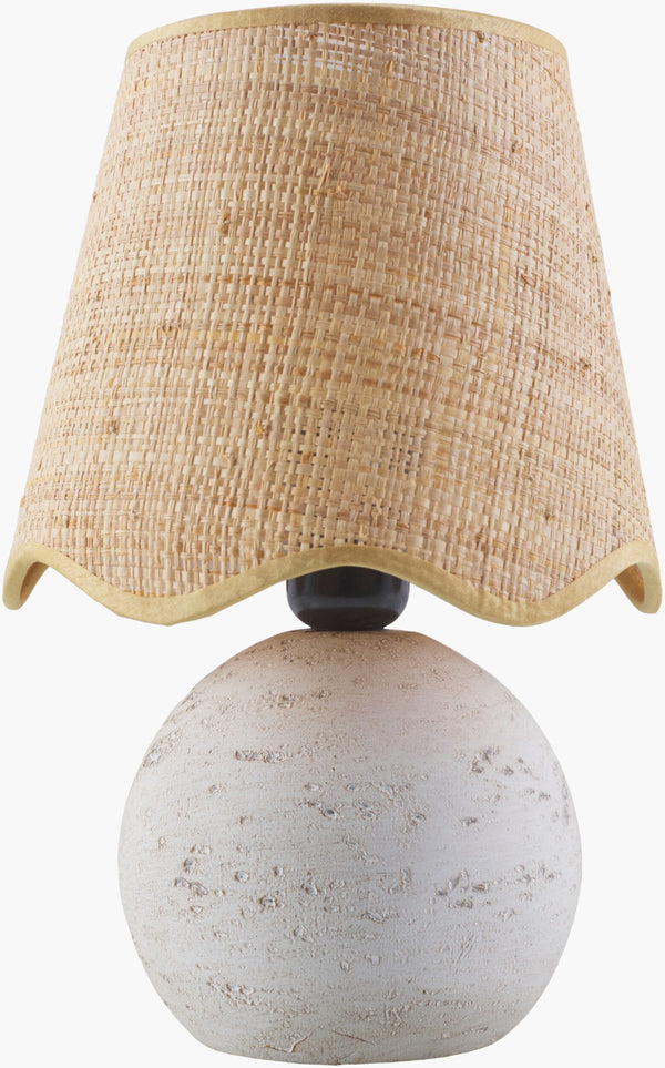 Livabliss Lomba Resin Base Table Lamp with Linen Shade for Bedside or Living Room Warmth LMB-001