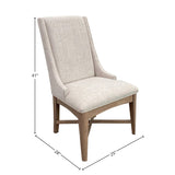 Parker House Americana Modern Dining Host Dining Chair - Set of 2 Cotton Poplar Solids / Birch Veneers DAME#2518