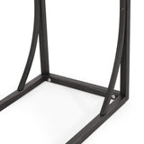 Christopher Knight Home® - Noble House - Barrybrooke Modern Industrial C-Shaped End Table, Antique Brown and Black