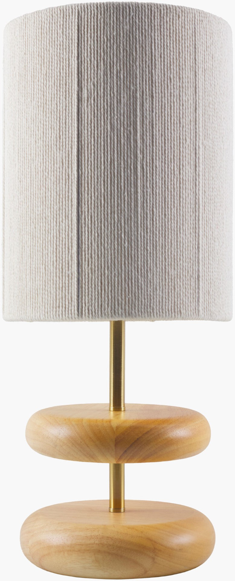 Livabliss Lombardi Beechwood Base Table Lamp with Jute Shade for Bedroom or Reading Nook LMD-001