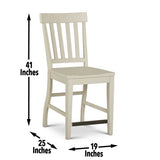 Steve Silver Cayla Counter Chair White, Set of 2 CY700CCW