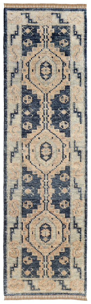 Feizy Rugs Fillmore Hand-knotted Wool Rug - Elegant Traditional Design With Rich Colors For Timeless Style Blue,Ivory Wool Fil6943fbluivyi10