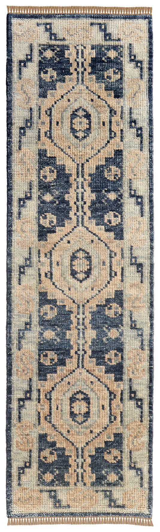 Feizy Rugs Fillmore Hand-knotted Wool Rug - Elegant Traditional Design With Rich Colors For Timeless Style Blue,Ivory Wool Fil6943fbluivyi10