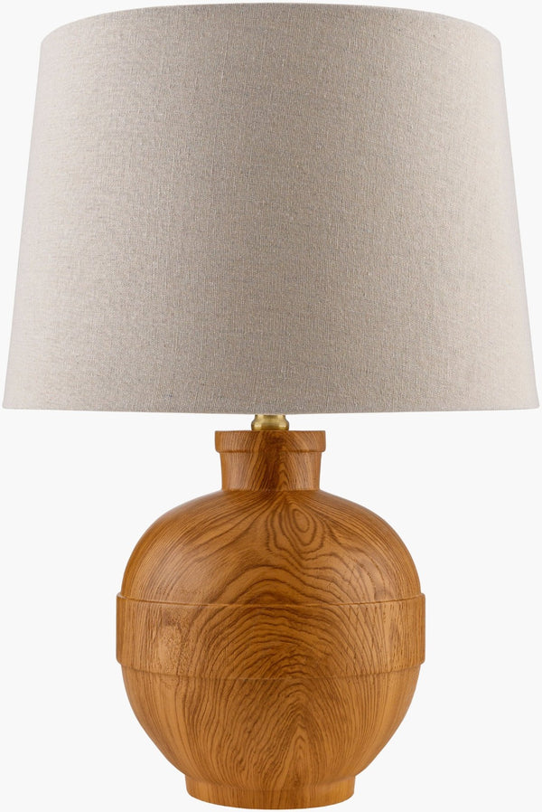 Livabliss Lommi Resin Base Table Lamp with Linen Shade for Bedside or Living Room Ambiance LMM-001