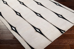 Surya Luminous Handmade 2' X 3' Wool & Viscose Rug - Luxurious, Durable, Unique Design For Any Space! Light Beige Wool,Viscose Lmn3002-811