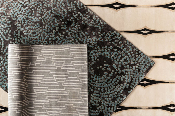 Surya Luminous Hand Knotted Wool Viscose Accent Rug with Medium Pile for Entryway Use 5' x 8' Rectangle LMN3002-58