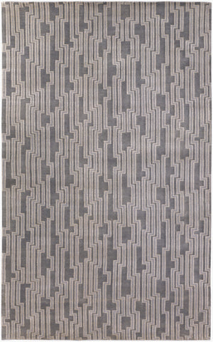 Surya Luminous Handmade 2' X 3' Wool & Viscose Rug - Luxurious, Durable, Unique Design For Any Space! Gray Wool,Viscose Lmn3003-58