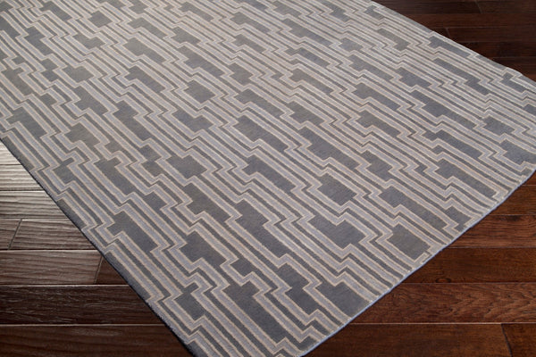 Surya Luminous Handmade 2' X 3' Wool & Viscose Rug - Luxurious, Durable, Unique Design For Any Space! Gray Wool,Viscose Lmn3003-58