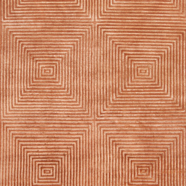 Surya Luminous Handmade 2' X 3' Wool & Viscose Rug - Luxurious, Durable, Unique Design For Any Space! Rust Viscose,Wool Lmn3004-23